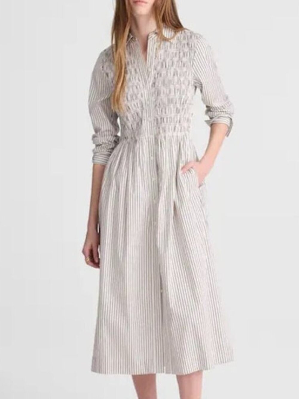 Madewell Striped Shirt Dress